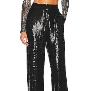 Line & Dot “Charlotte” Black Sequin Pants
